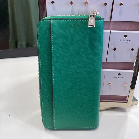 Kate Spade Staci Large Continental Wallet 
Green Bean - Picture 7 of 16